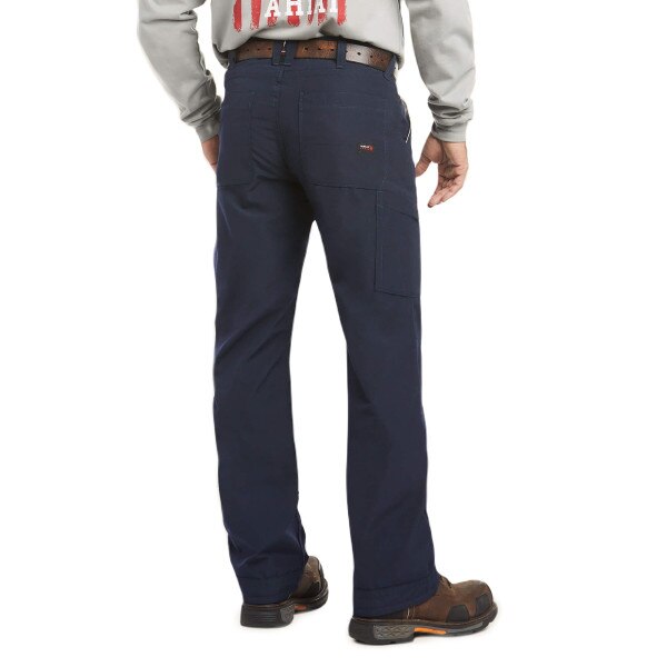 Shorten Ripstop Pants Ariat FR M4 Relaxed Fit DuraLight Ripstop Boot Cut Pant in Navy