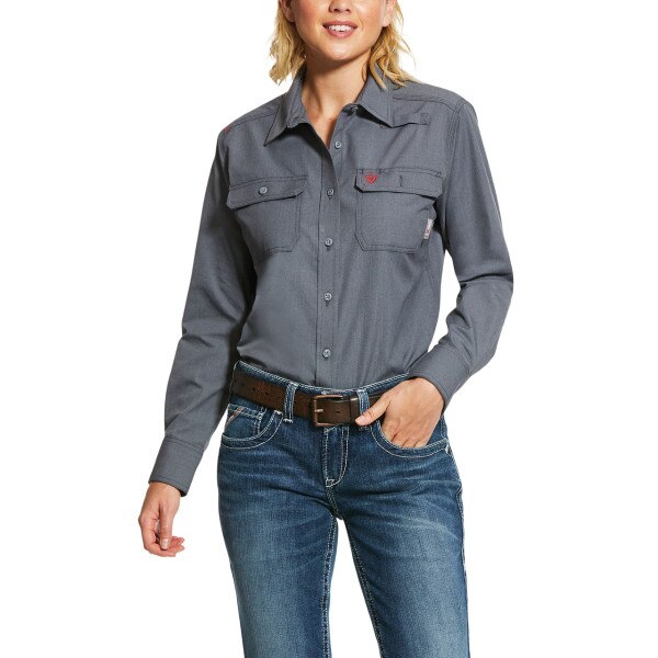 gunmetal grey dress shirt No pocket Gunmetal Grey Pure Linen Full Sleeve Shirt – Linen Trail main image 1