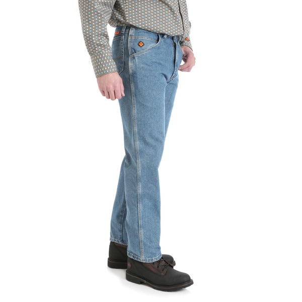 Wrangler Riggs FR Relaxed Fit - Jeans Antifiamma Uomo, Cotone 14 Oz, Protezione HRC 2, ATPV 23,8 - Pantaloni Da Lavoro Resistenti - 6